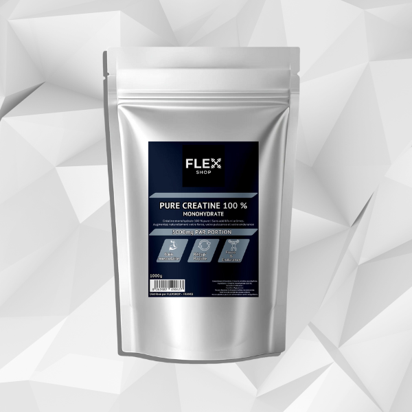 Pure créatine monohydrate 1 Kg | FORCE & RÉCUPÉRATION | Sans arôme