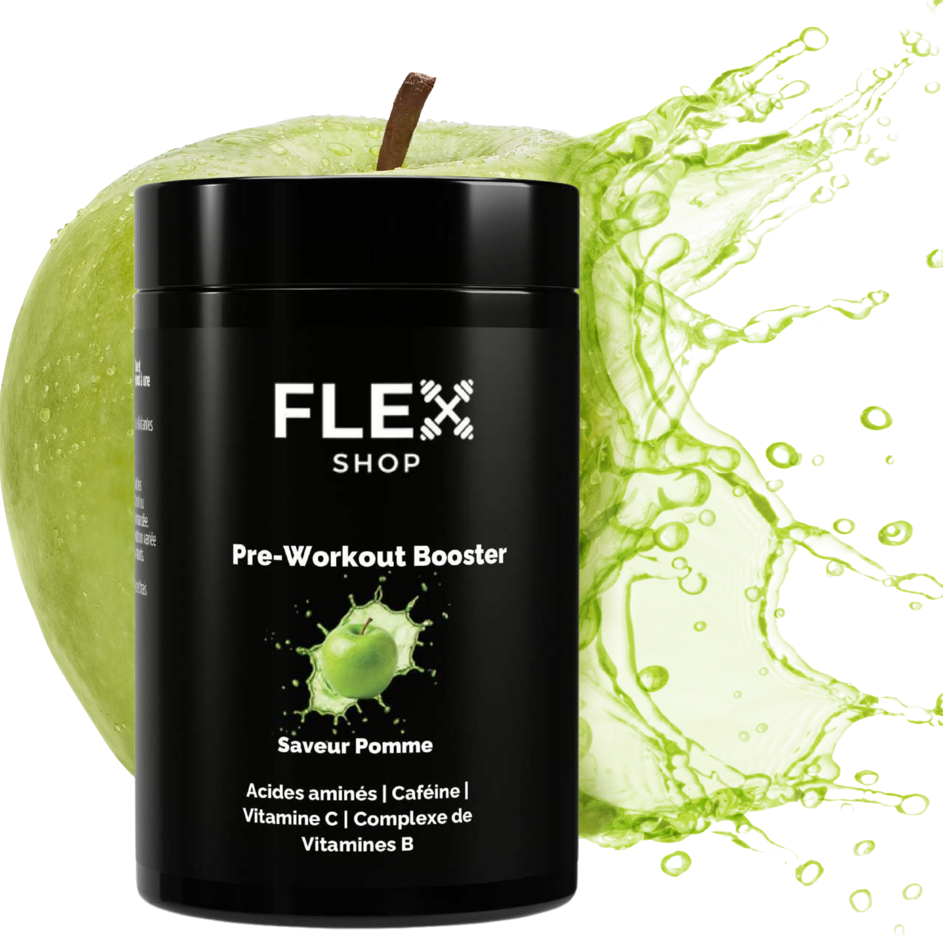 Pre-Workout BOOSTER 520g | ÉNERGIE & ENDURANCE | Saveur FRAMBOISE