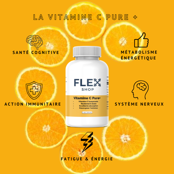 Vitamine C Pure+ | IMMUNITÉ & DÉFENSES NATURELLES | 240 gélules