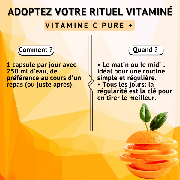 Vitamine C Pure+ | IMMUNITÉ & DÉFENSES NATURELLES | 240 gélules