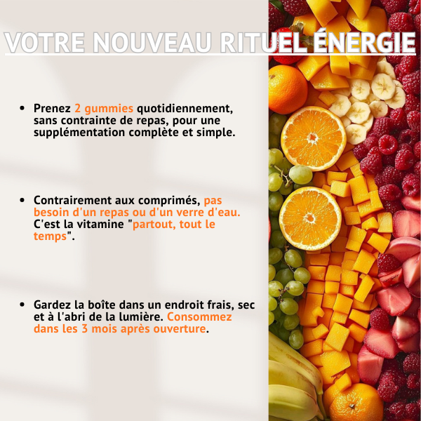 Gummies Multivitaminés | IMMUNITÉ & VITALITÉ | 60 Gummies