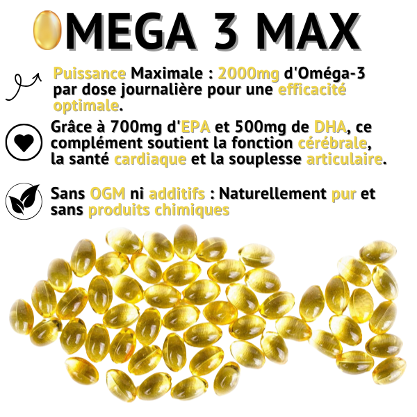 Omega 3 Max | CŒUR & CIRCULATION | 120 Gélules