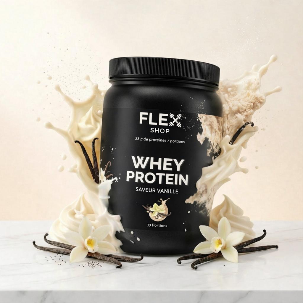 Whey Protéine 1KG | RÉCUPÉRATION & PERFORMANCE | Saveur VANILLE