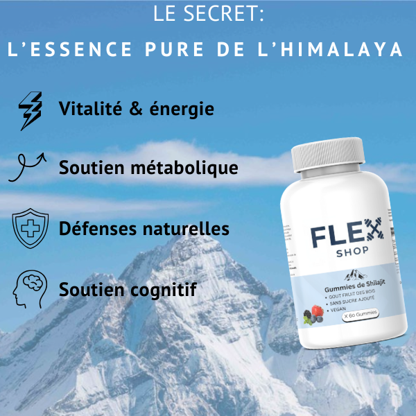 Shilajit Gummies | ÉNERGIE & BIEN-ÊTRE | 60 Gummies